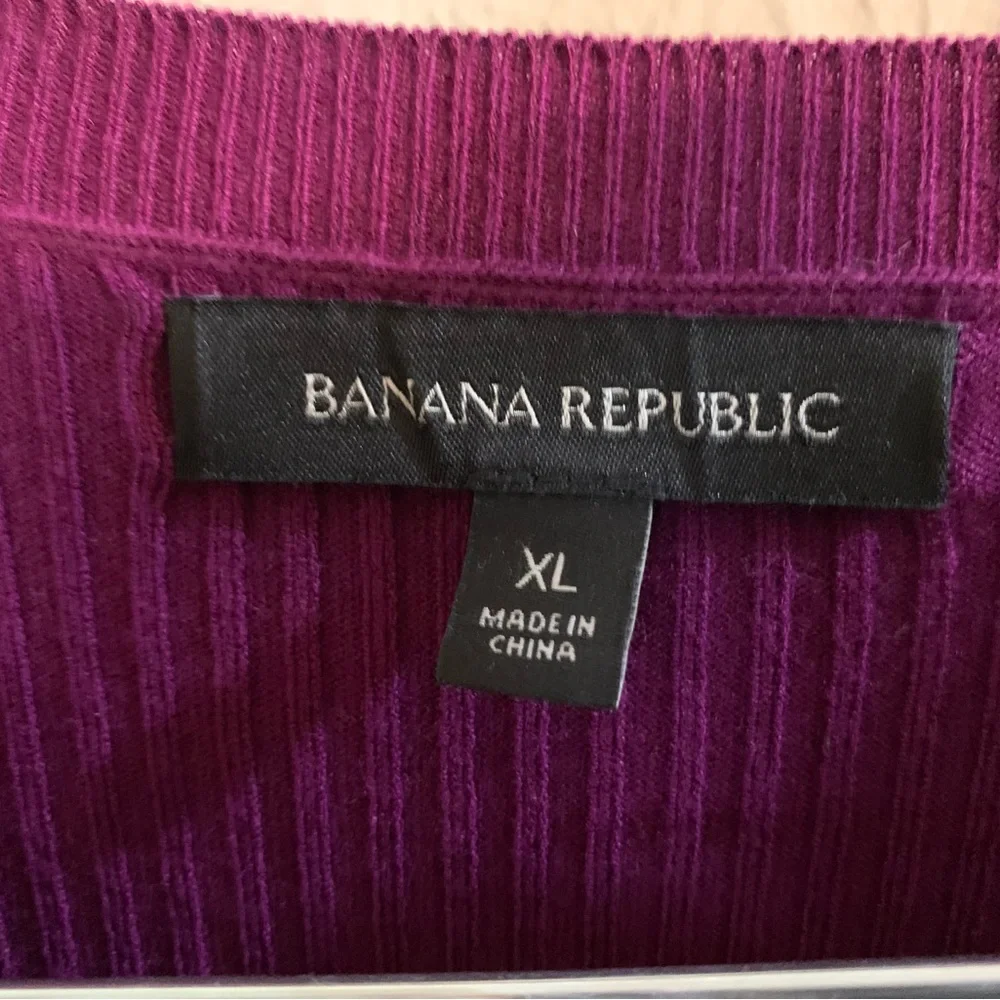 WORN ONCE Banana Republic Magenta Sweater Dress XL - Picture 4 of 4